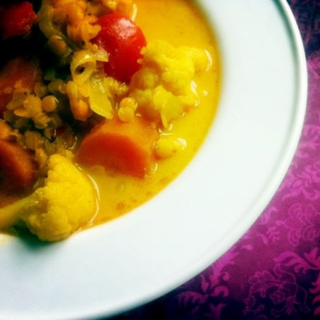 Blumenkohl-Linsen-Curry