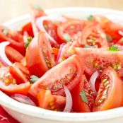 Schlichter Tomatensalat