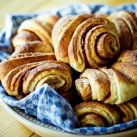 Franzbrötchen mit Marzipan