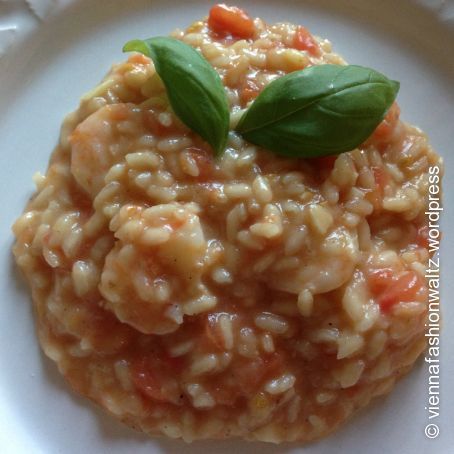 Tomaten-Garnelen-Risotto