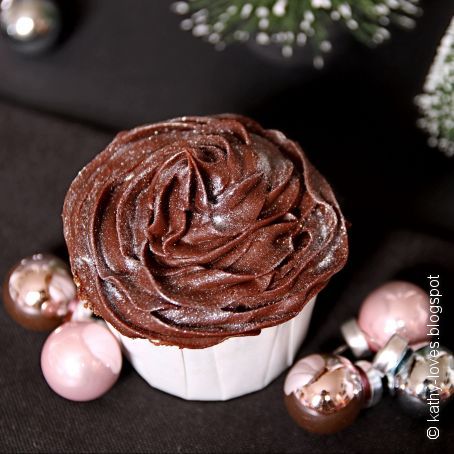 Schoko-Apfel-Cupcakes mit Lebkuchen Ganache