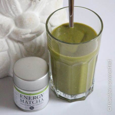 Grüner Smoothie mit Matcha