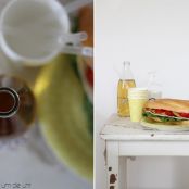 Tomaten-Hähnchen-Sandwich - Schritt 1