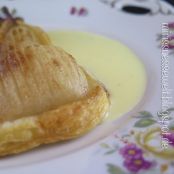 Hasselback-Birnen im Blätterteigmantel