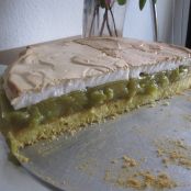 Rhabarberkuchen mit Eischnee