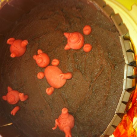 Schweine im Matsch Torte