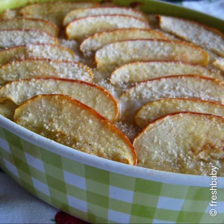 Milchreis(auflauf) mit Äpfeln