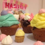 Colourful little Cupcakes mit Schokostückchen - Schritt 5