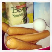 CORN DOG! Rezept für WÜRSTCHEN in einer Mais-Teig-Hülle! Trend aus AMERIKA! - Schritt 1