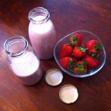 Erdbeer-Vanille-Smoothie