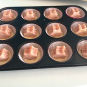 Mandel-Stern-Cupcakes mit weisser Schokoladenganache - Schritt 5