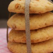 Cashew-Cookies mit weißer Schokolade