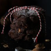 Chocolate - Apple Cookies with Walnut