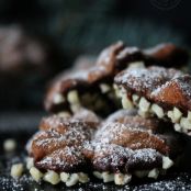 Zarte Schoko - Flocken mit Nussboden - Schritt 1
