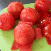 Tomatensauce mit Rotwein - Schritt 1