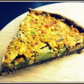 Vegane Quiche mit Tomaten und Spargel - Schritt 4