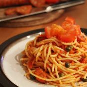 Fiery ajo Espaguetis con chorizo español - Schritt 2