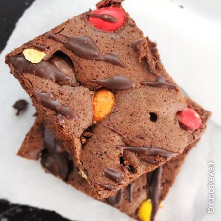 Easy peasy Brownies mit Dragierten Erdnüsse