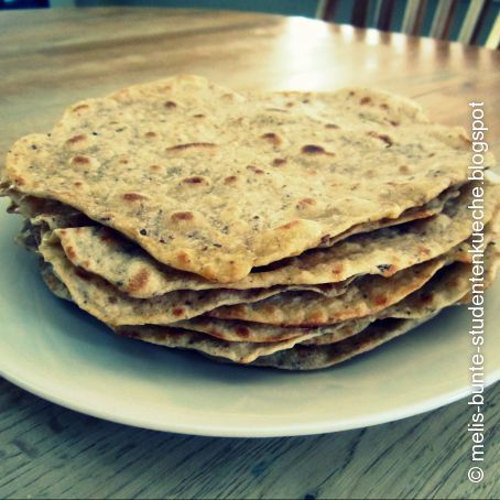 Vollkorn-Tortillas mit Leinsamen