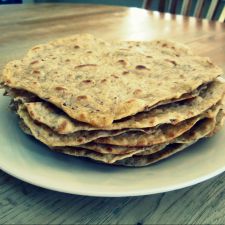 Vollkorn-Tortillas mit Leinsamen
