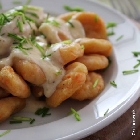 Möhrengnocchi in Gorgonzolasoße