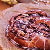 Nutella - Kokos - Banane Hefeknoten