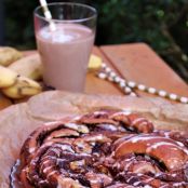 Nutella - Kokos - Banane Hefeknoten - Schritt 2