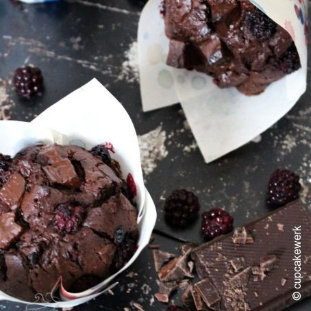 Blackberry - Brownie Muffins