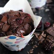Blackberry - Brownie Muffins - Schritt 2