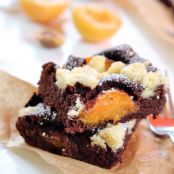 Aprikosen - Brownie mit Streusel