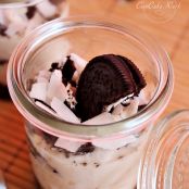 No bake Cheesecake - Kokos - Banana mit Oreos im Glas - Schritt 2