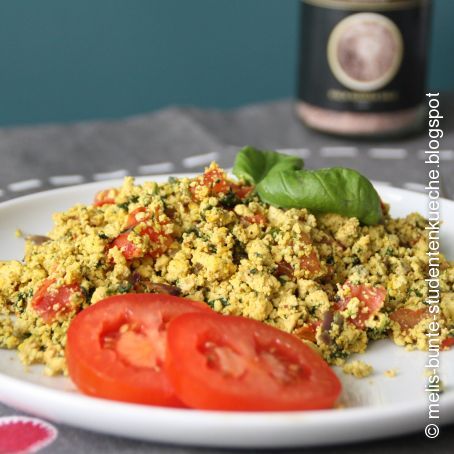 Veganes Curry-Rührei mit Tofu