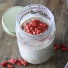 Overnight Oats mit Gojibeeren