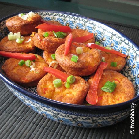 Maismuffins mit Paprika