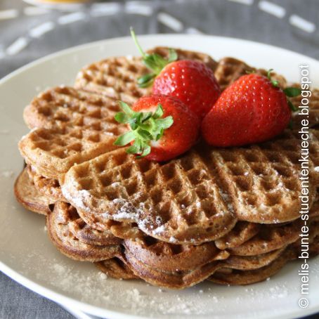 Zuckerfreie Haferflocken-Mixer-Waffeln