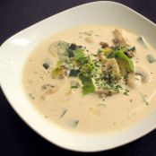 Käse-Hackfleisch-Suppe