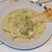 Hack-Käse-Lauch-Suppe