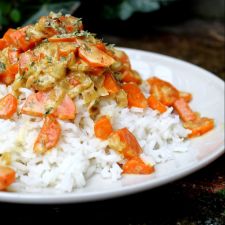 Reis mit Möhren-Curry