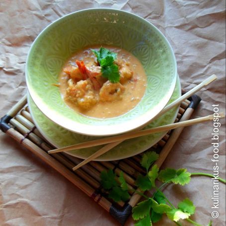 Tom Kha Gung - Thailändische Garnelen-Kokos-Suppe