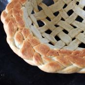 Geflochtenes Brotkoerbchen aus Focacciateig - Schritt 6