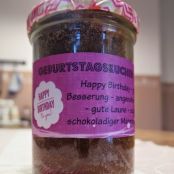 Marmorkuchen im Glas