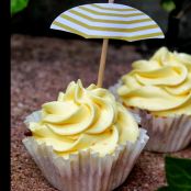 Gelbes Cupcake-Topping