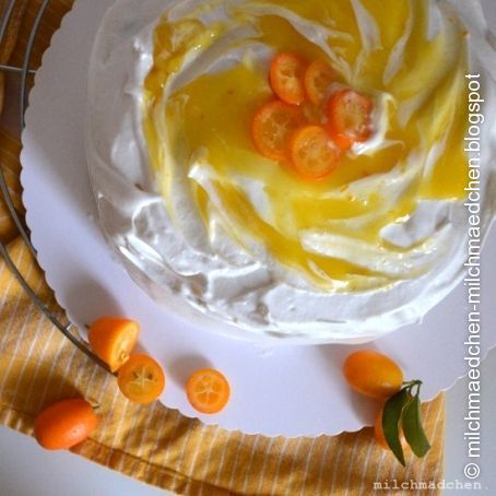 Orangentorte mit italienischer Meringue