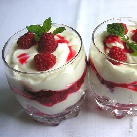 Mascarpone - Himbeer - Quark