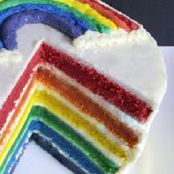 Regenbogentorte