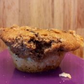 Schwarz-weiß-Muffins mit Birne
