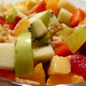 Obstsalat mit Honig