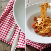 Pasta mit Bacon-Tomatensauce - Schritt 1