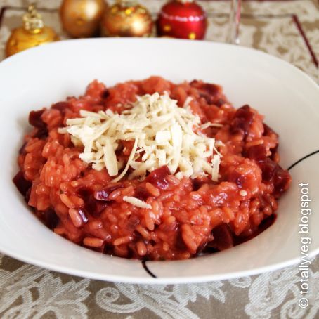 Risotto mit roter Bete