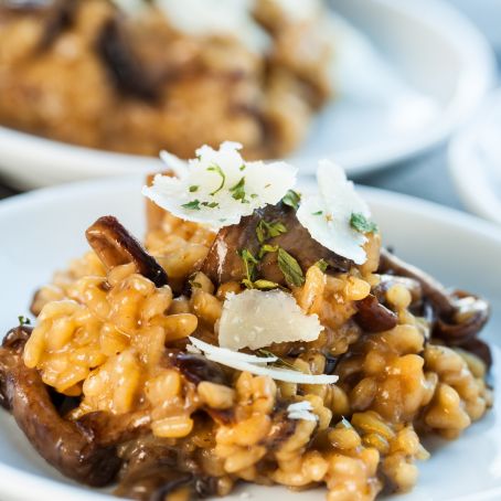 Risotto mit Steinpilzen und Parmesan